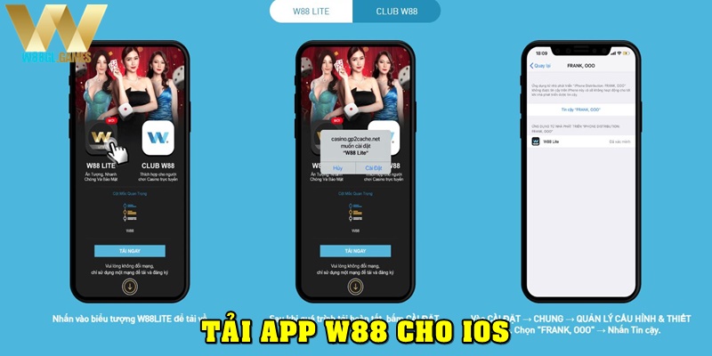 Tải app W88 cho iOS