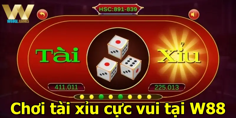 Chơi tài xỉu cực vui tại W88